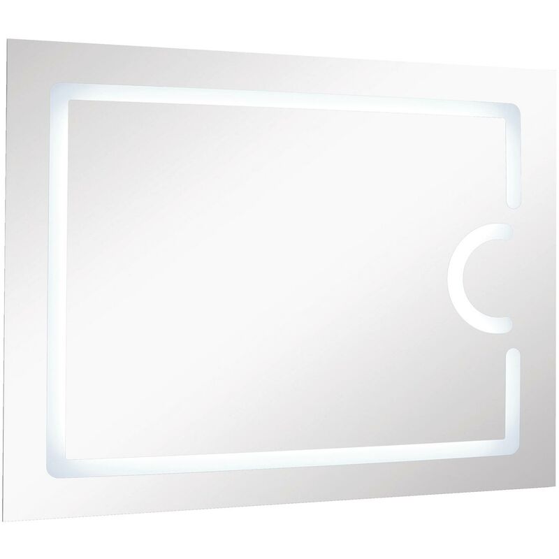 Ondee - Miroir rétro-éclairant NEVIS - Argent - 100x80cm - Verre