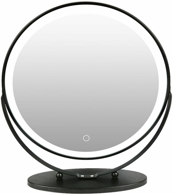 Jeobest - Rond Miroir à cosmétique , miroir à maquillage lumineux,