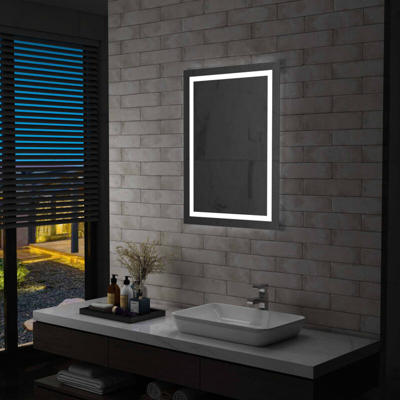 TRUE DEAL Miroir à LED pour salle de bains et capteur tactile 60x80 cm - True Deal