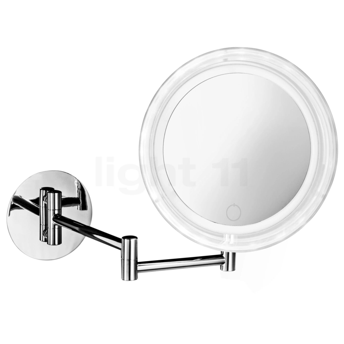 Decor Walther BS 17 Touch Miroir de maquillage mural LED, chrome brillant