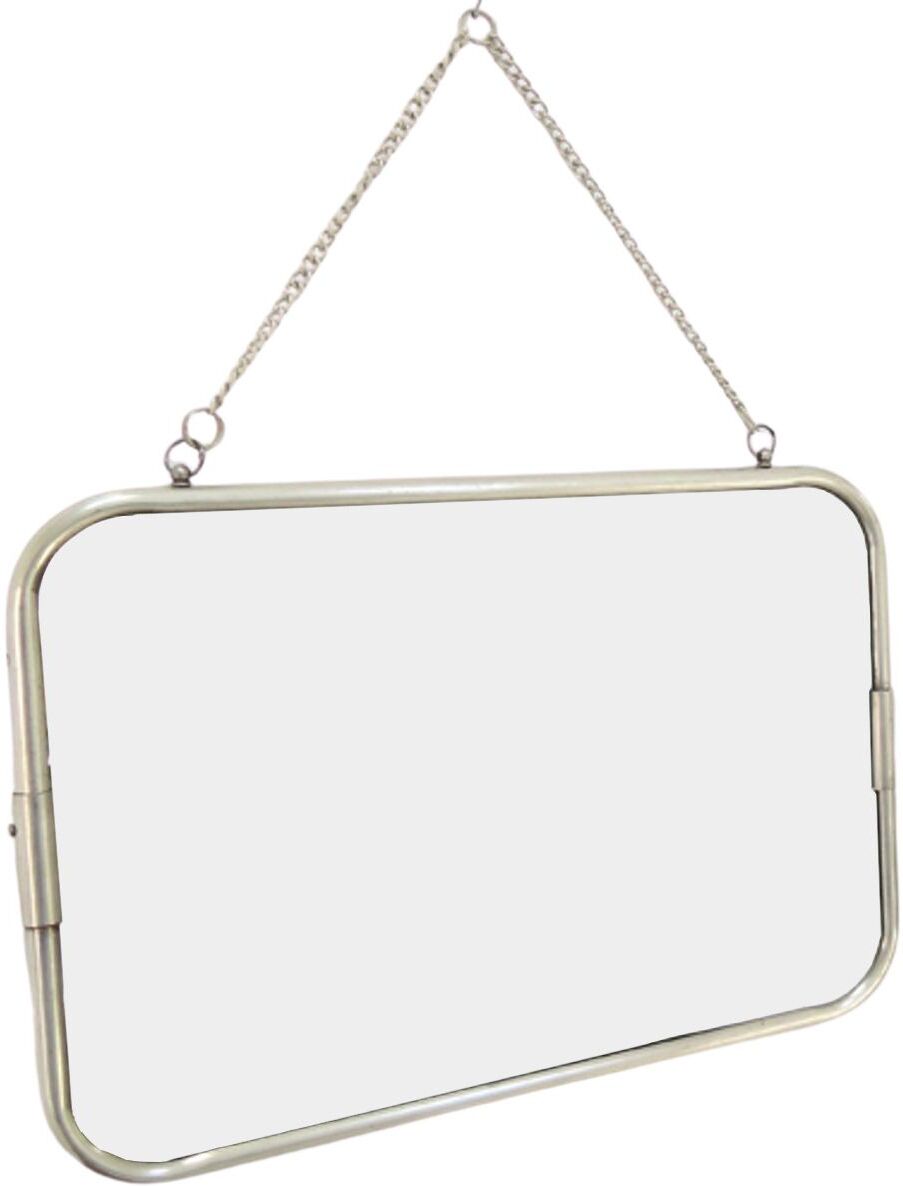 Decoclico CHAUMONT - Miroir de barbier argent 29x39