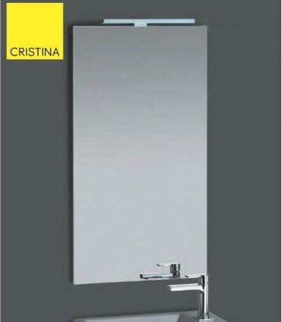 CRISTINA ONDYNA MIROIR SIMPLE AVEC SPOT SUR REGLETTE 45X80 - CRISTINA ONDYNA ST4580