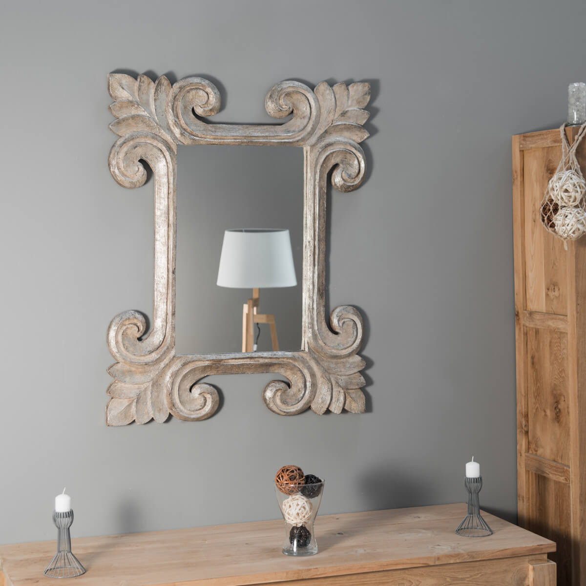 Wanda Collection Miroir Tolède bronze 80 x 100cm