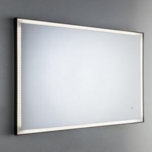 Leroy Merlin Specchio con cornice da parete rettangolare Plus nero 140 x 70 cm