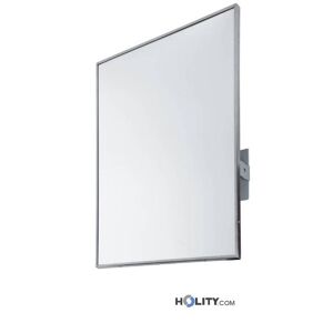 Specchio Bagno Con Cornice In Acciaio Inox H40_54