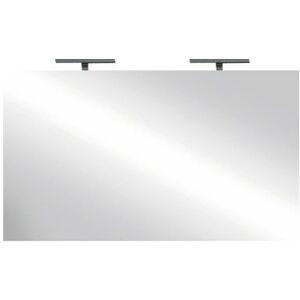 garneroarredamenti Specchio 120x75cm moderno con due LED vetro Premier