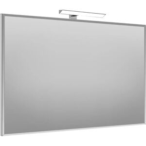 Controverso SPECCHIO PEPPER 100x70cm (LxH) BISELLATO REVERSIBILE CON LAMPADA LED LUCE FREDDA 5 W INCLUSA