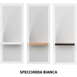 Specchio specchiera per parrucchiere barbiere in legno binca