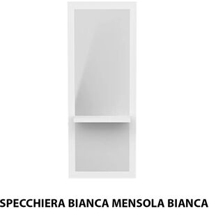 Specchio specchiera per parrucchiere barbiere in legno binca