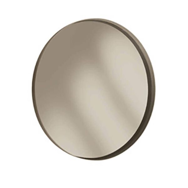 milani home specchio rotondo fumè di design moderno industrial cm diametro 90 bronzo x x cm