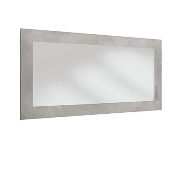 milani home specchio moderno rettangolare di design moderno industrial cm 177 x 86 grigio x x cm