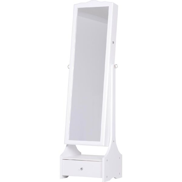 dechome 831d74gt armadio portagioie specchiera con luci a led bianco 45x36x150 cm - 831d74gt