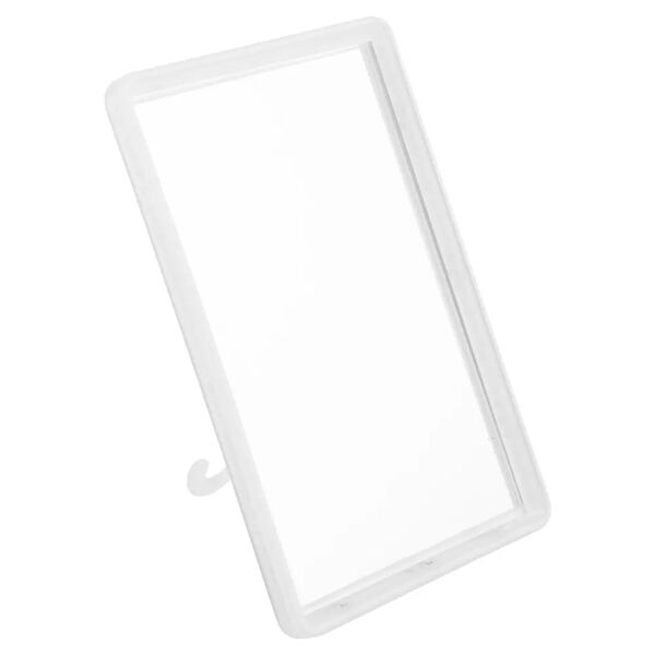 tecnomat specchio rettangolare da appendere cornice trasparente in abs 12,7x18x1,5 cm (lxhxp)