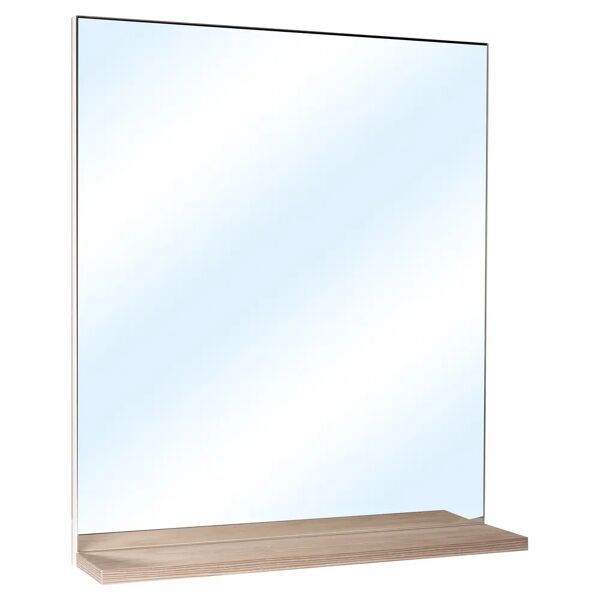 tecnomat specchio con mensola louis/space larix 60x2/13x70 cm (lxpxh)