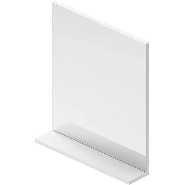 tecnomat specchio con mensola louis/space bianco nova 60x2/13x70 cm (lxpxh)