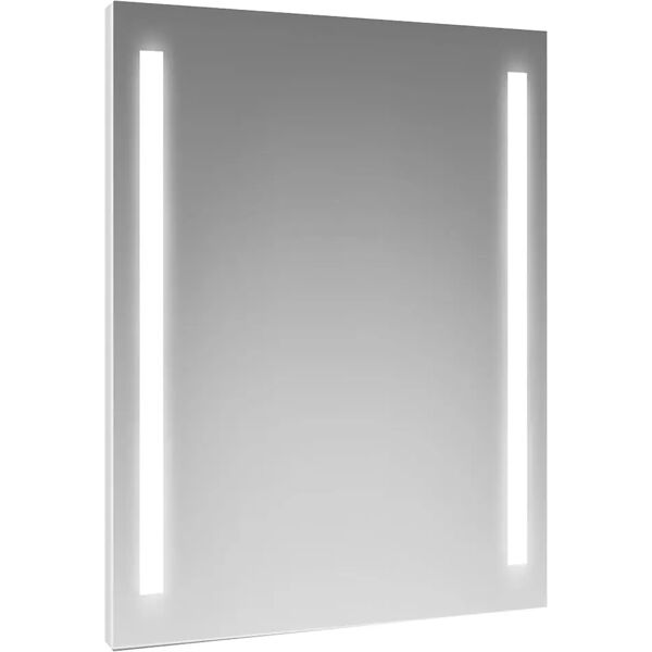 bluehome specchio crocus 60x80 cm (lxh) filo reversibile retroilluminato strip led 12 w luce neutra