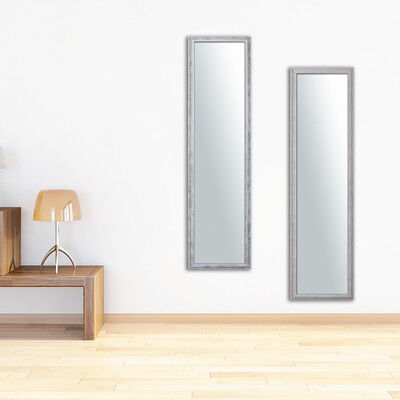 Specchio a parete rettangolare Scivola bianco 30x130 cm