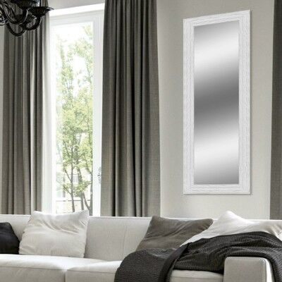 Specchio a parete rettangolare Teresa bianco 58x143 cm