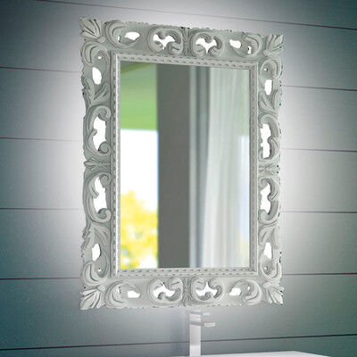 Specchio con illuminazione integrata bagno rettangolare Barocco L 75 x H 96 cm