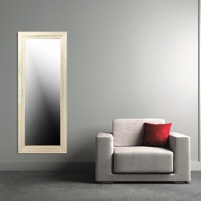 Specchio a parete rettangolare Kate bianco 50x150 cm