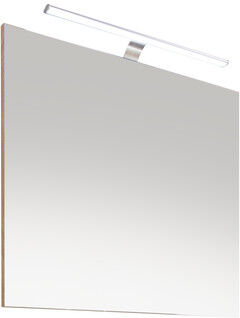 Specchio con illuminazione integrata bagno rettangolare L 90 x H 70 cm