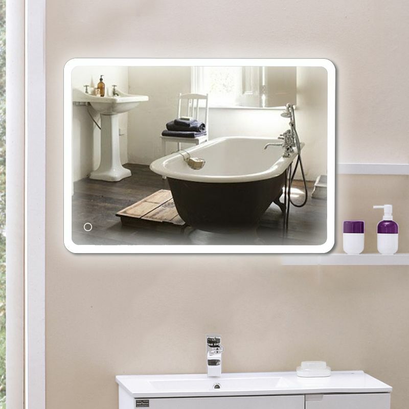 BATHRINS ®Specchio da bagno/Specchio da bagno con angolo tondo/Con funzione