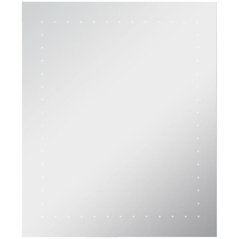 VIDAXL Specchio da Parete a LED per Bagno 50x60 cm - Argento - Vidaxl