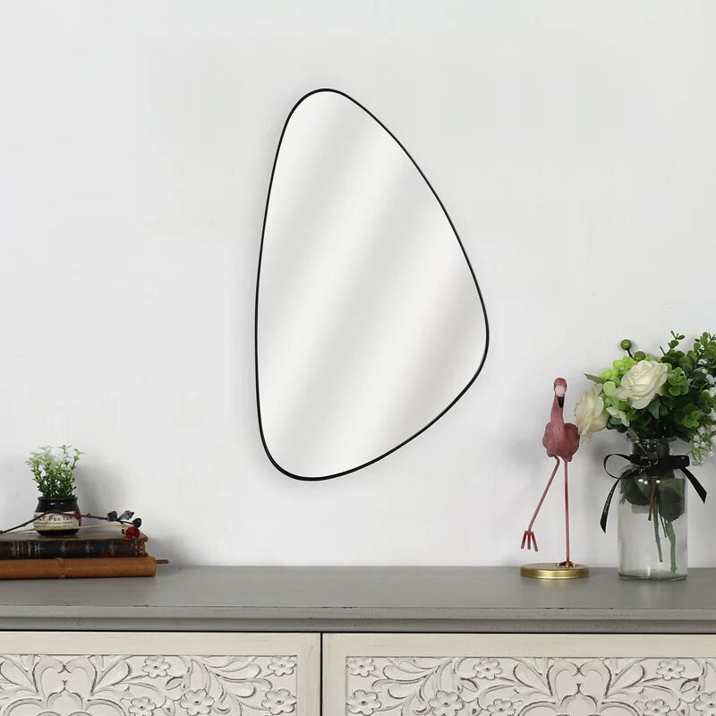 Inspire Specchio con cornice da parete asimmetrico Rosace nero 30 x 50 cm  Ø0 cm - Recensione & Opinioni