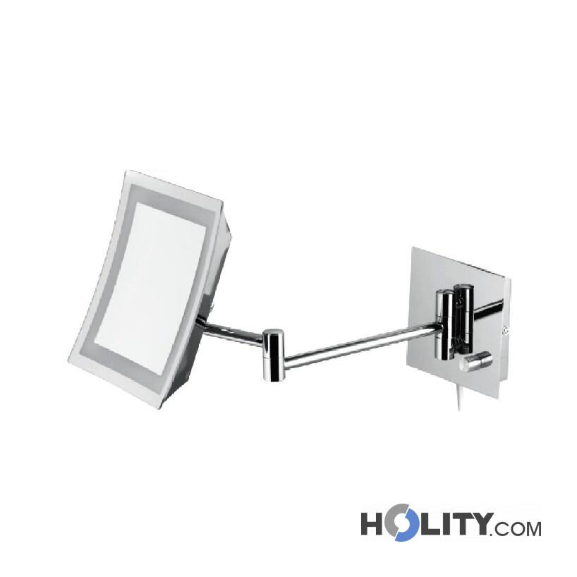 Specchio Cosmetico Quadrato Con Luce H438_208