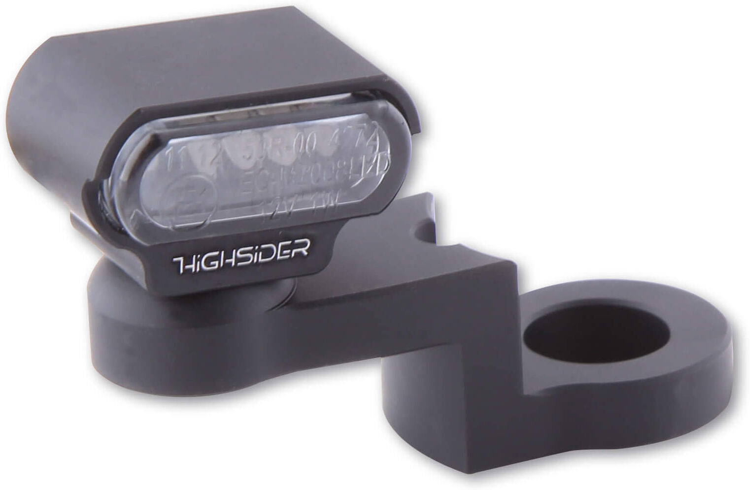 HIGHSIDER Segnale di svolta a LED  con montaggio a specchio CNC TIPO 1 Nero