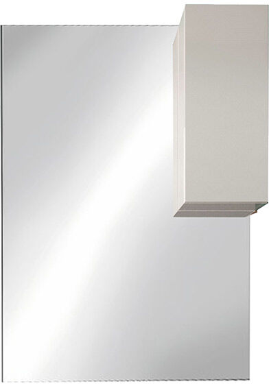 garneroarredamenti Specchiera 80x110cm da bagno con led e pensile bianco lucido Minister