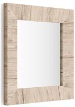 Mobili Fiver Specchiera quadrata, cornice Quercia, Giuditta 65x65