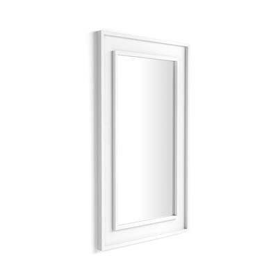 Mobili Fiver Specchiera Angelica da parete, 112x67, Bianco Frassino