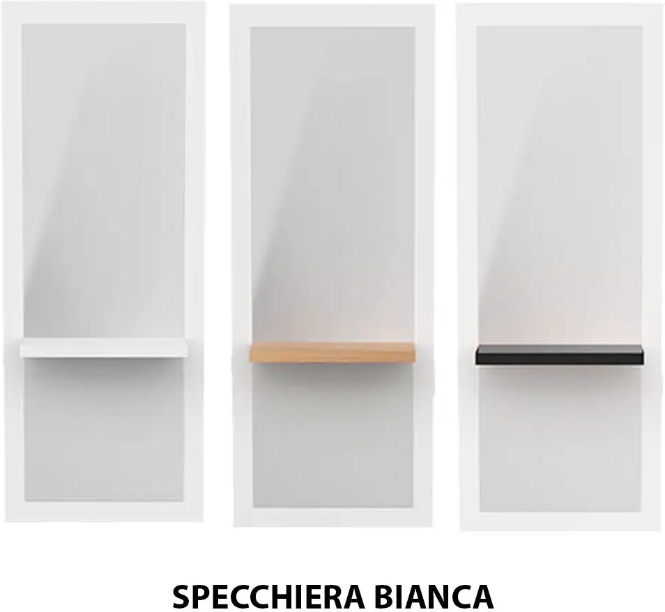 Specchio specchiera per parrucchiere barbiere in legno binca