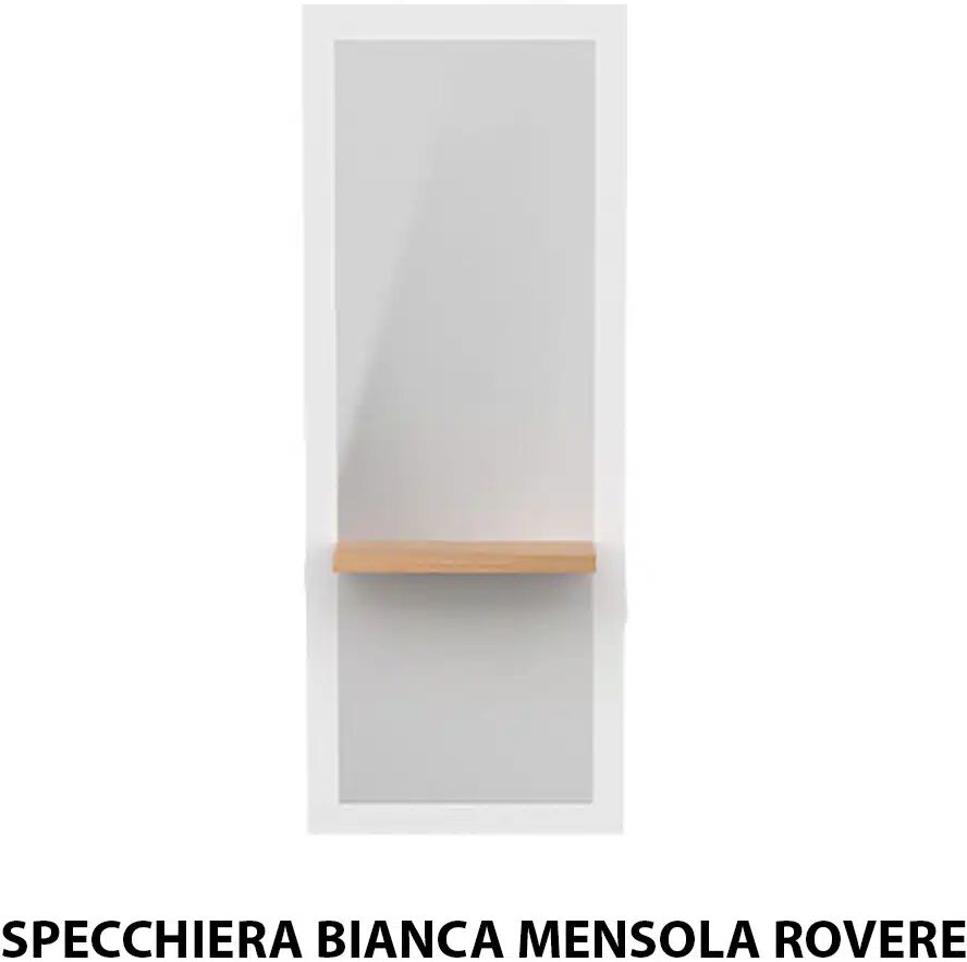 Specchio specchiera per parrucchiere barbiere in legno binca