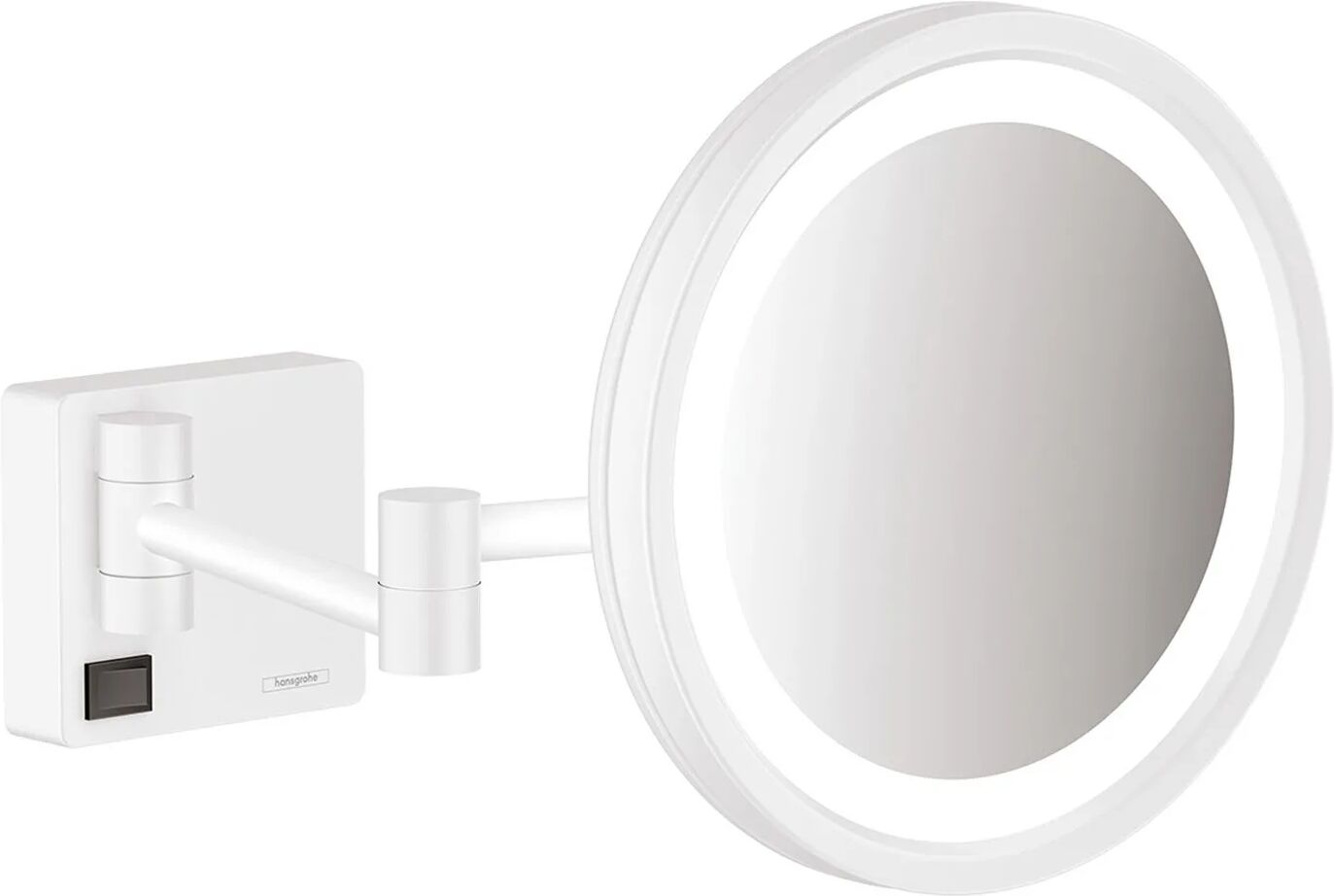 Hansgrohe AddStoris Rasierspiegel mit LED Leuchte   mattweiß 41790700