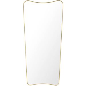 Gubi F.A. 33 Rectangular Wall Mirror Polished Brass Large