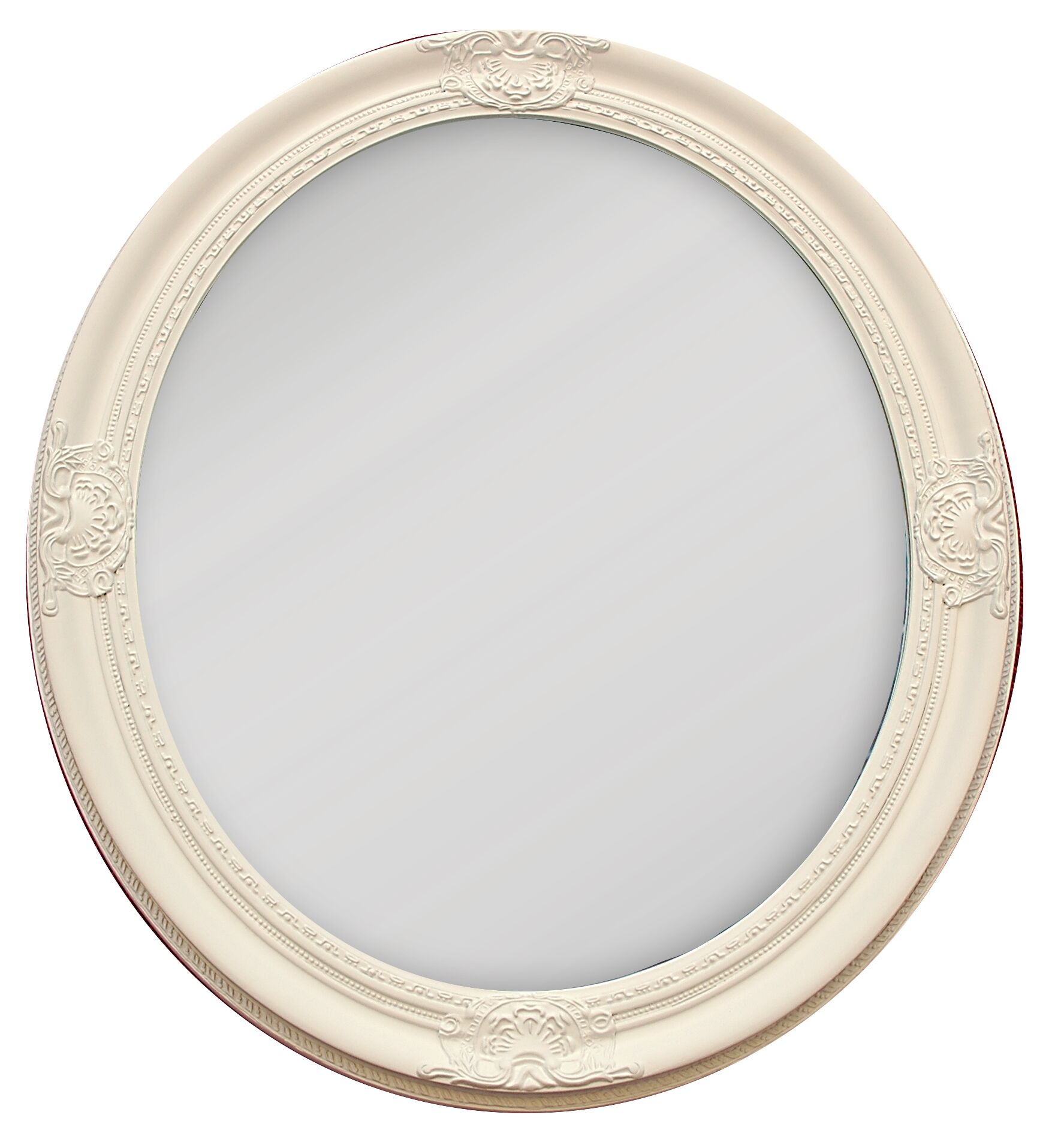 Artlink Speil Antique Hvit Oval 50x60 Cm