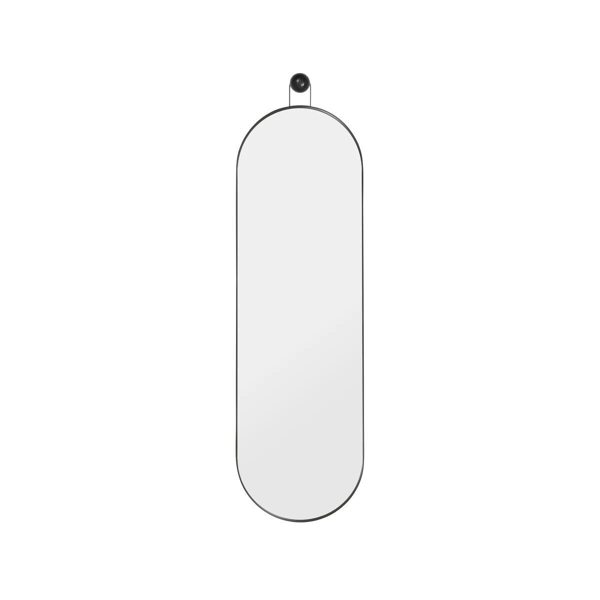 Ferm Living Poise oval speil svart