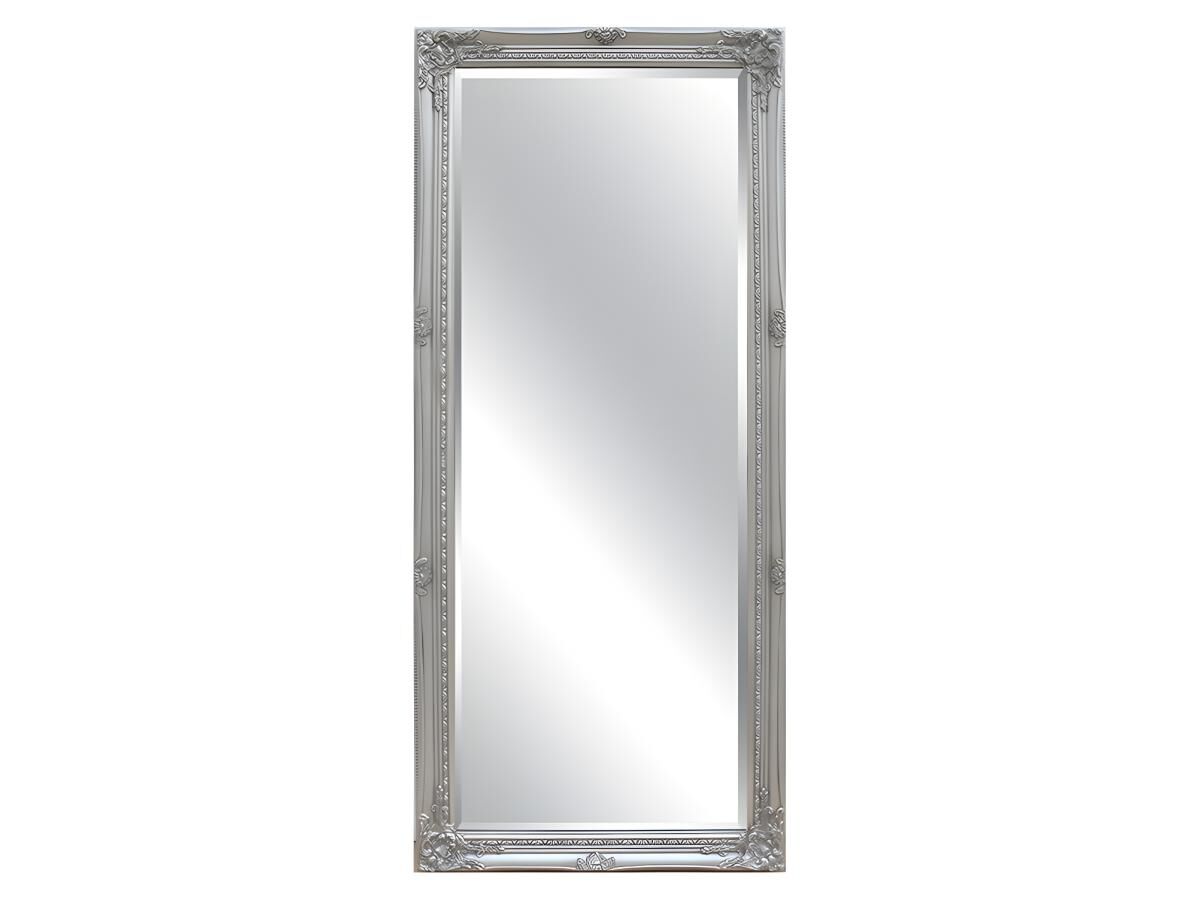 Espelho com molduras - Madeira de eucalipto - 60 x 140 cm - Prateado - ELVIRE