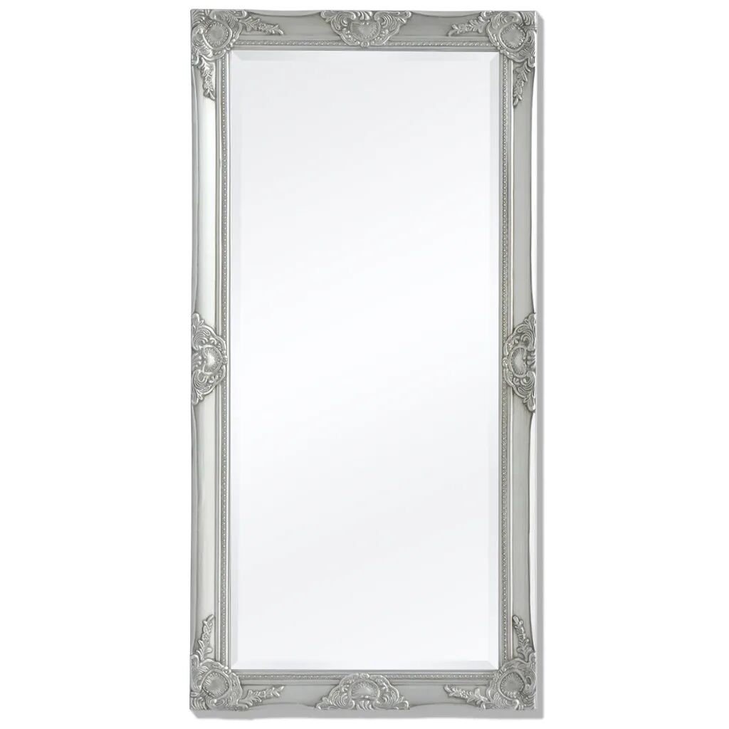 vidaXL Espelho de parede, estilo barroco, 120x60 cm, prateado