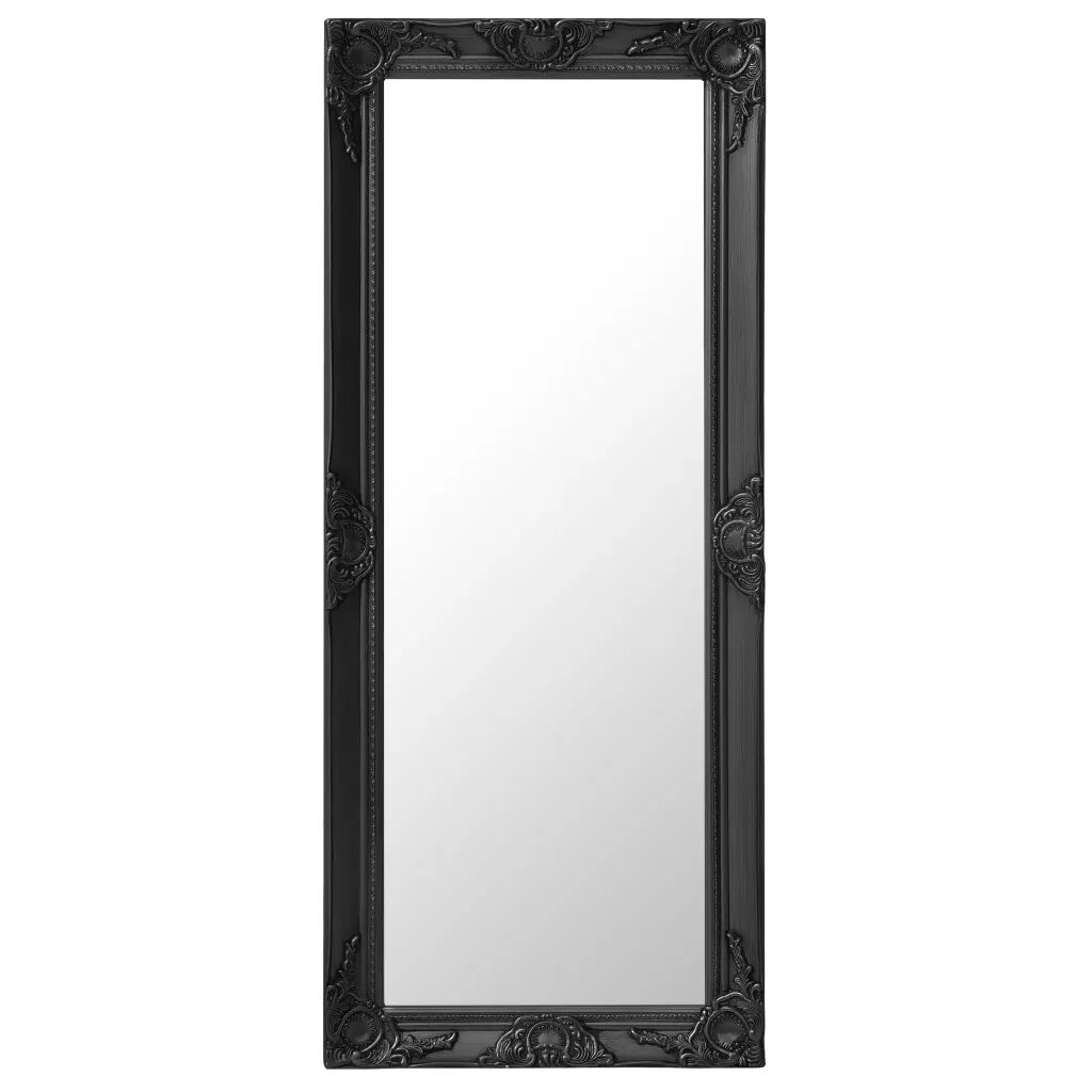 vidaXL Espelho de parede estilo barroco 50x120 cm preto