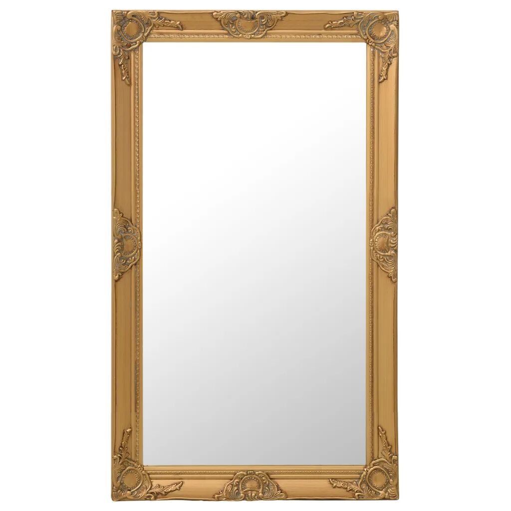 vidaXL Espelho de parede estilo barroco 60x100 cm dourado