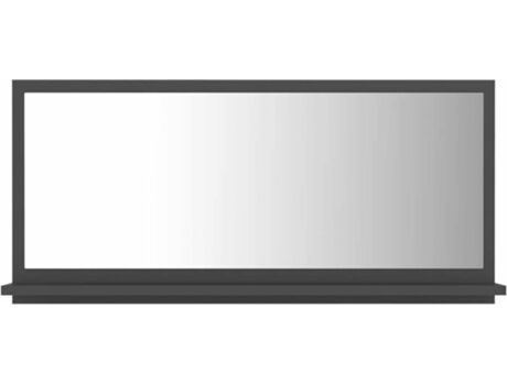 Vidaxl Espelho (Cinzento - Aglomerado de Madeira - 80x10.5x37 cm)