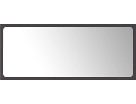 Vidaxl Espelho (Cinzento - Aglomerado de Madeira - 90x1.5x37 cm)