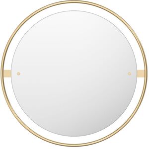 Audo Copenhagen - Nimbus Mirror - Polished Brass - Ø60 Cm - Guld - Väggspeglar