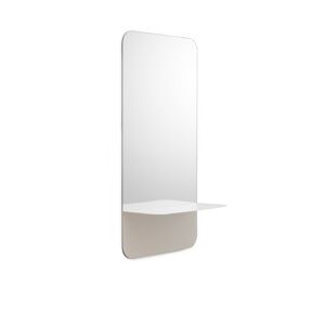 Normann Copenhagen Mirror Vertical - White - White - Vit - Väggspeglar