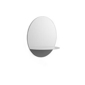 Normann Copenhagen Mirror Round - Grey - Grey - Grå - Väggspeglar