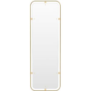 Audo Copenhagen - Nimbus Mirror Rectangular Polished Brass - Guld - Golvspeglar