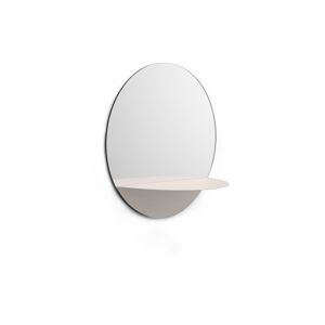 Normann Copenhagen Mirror Round - White - White - Vit - Väggspeglar